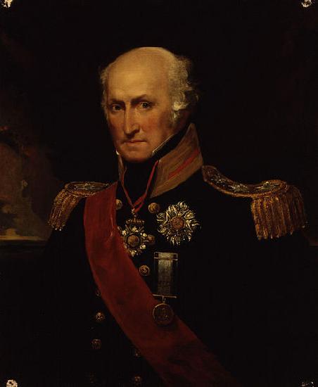 John Hayter Admiral Sir Benjamin Carew c 1833 oil painting picture